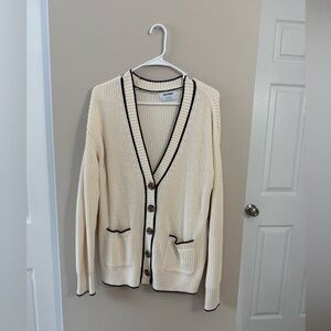 Old navy relaxed white button cardigan size small new with tags